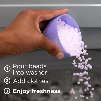 Downy Light Laundry Scent Booster Beads for Washer, White Lavender, 24 oz, with No Heavy Perfumes