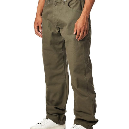 Dickies Men’s Relaxed Fit Sanded Duck Carpenter Jean, Moss Green, 38W x 32L