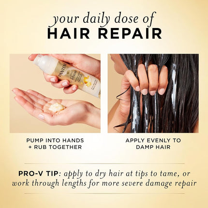 Pantene Miracle Rescue Leave-In Treatment with Pro-V Pearls, Instant Damage Repair, 3.38 oz