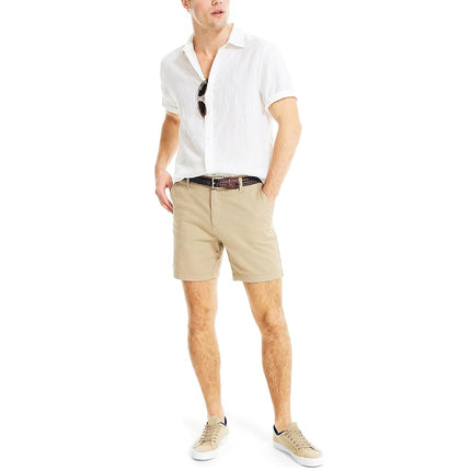 Nautica Men's 6" Deck Casual Shorts, True Khaki, 38