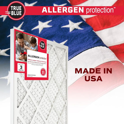 True Blue 312241.4 Allergen 12-Inch by 24-Inch by 1-Inch Air Filter, 4-Pack