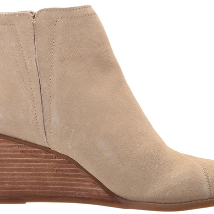 TOMS Clare de mujer, gamuza color avena, 8.5