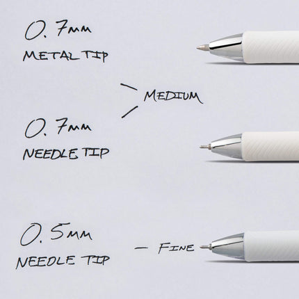 Pentel EnerGel Pearl Deluxe RTX Retractable Gel Pen, 0.7mm Needle Tip, 2 Pack, Violet Ink (BLN77WBP2V)
