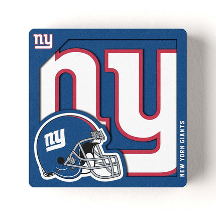 YouTheFan NFL New York Giants 3D Logo Series Magnets