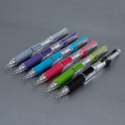 Pentel Quick Click Mechanical Pencil, (0.5mm) Fine Line, Canister, Assorted Colors (A/B/C/N/V), 36-PK (PD215PC36M)