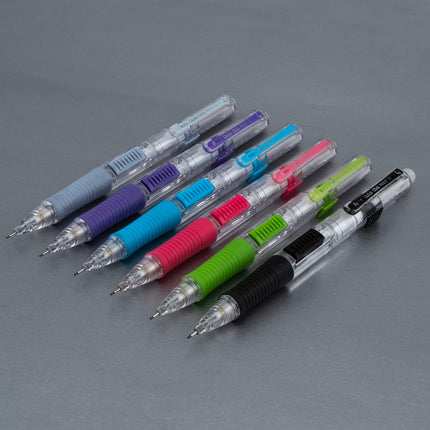 Pentel Quick Click Mechanical Pencil, (0.5mm) Fine Line, Canister, Assorted Colors (A/B/C/N/V), 36-PK (PD215PC36M)