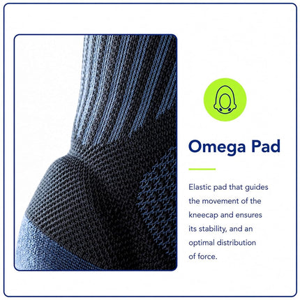 BAUERFEIND knee support Knee Support with silicone ring, Can be worn on both the right & left knee