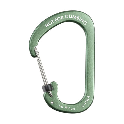 Mousqueton Nite Ize SlideLock en aluminium, taille nº 4, olive