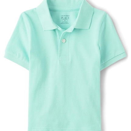 The Children's Place Toddler Boys Polo, Aqua, 6-9 Months