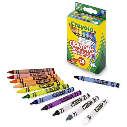 CRAYOLA Crayons, 24 Count of Colouring Crayons, Back to School Supplies, Classroom Must Haves for Teachers, Classic Colours, Gifts, 3+