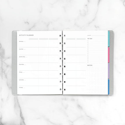 Filofax Lifestyle Refill, A5 Size, Notebook Refill, White Paper, Activity Planner, 56 Sheets (B132849)