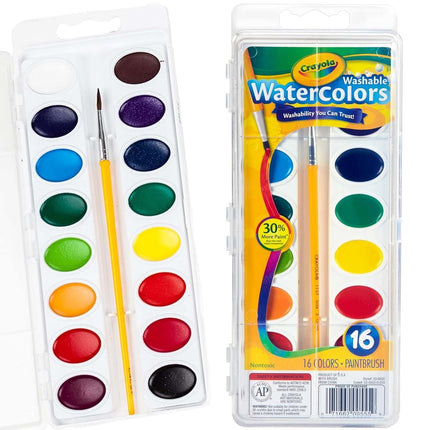Crayola Watercolor Set: 1 set, 16 colors, Multicolor
