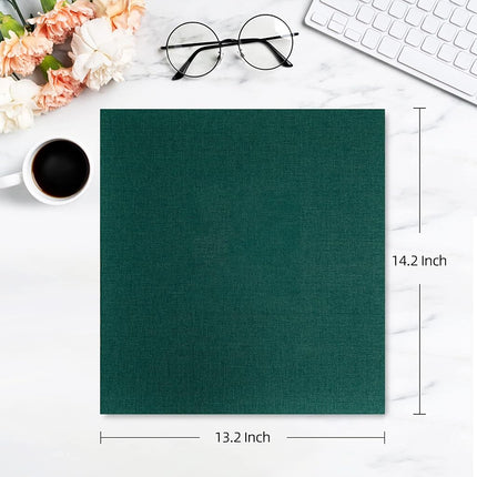potricher Photo Album for 4x6 1000 Photos Linen Cover Extra Large Capacity Photo Book for Family Wedding Anniversary Baby (Dark Green, 1000 Pockets)