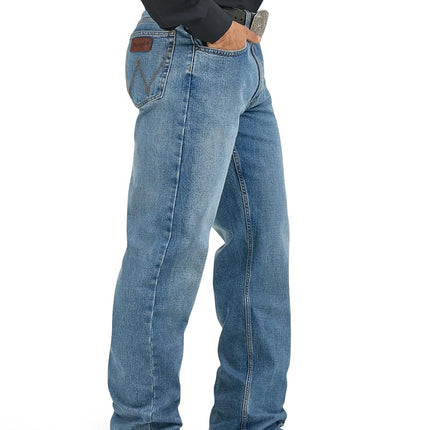 Wrangler Men's 20X Competition Active Flex Relaxed Fit Jean, Admiral Blue, 33W x 38L