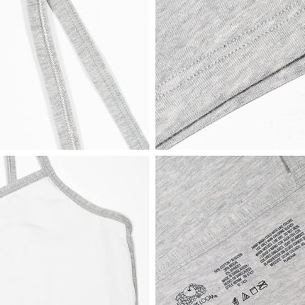 Fruit of the Loom Women's Spaghetti Strap Cotton Sports Bra-All-Day Comfort, Opaque, Grey/Grey/Grey, 38 (Pack of 3)