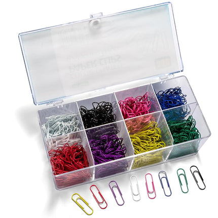 Officemate PVC-Free Color Coated Paper Clips, #2, 