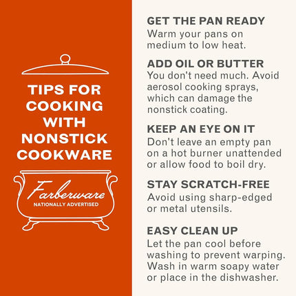Farberware Cookware Nonstick Stockpot with Lid, 10.5 Quart-Black