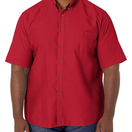 Red Kap Men's RK Poplin Dress Shirt, Red, SS L
