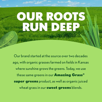 Amazing Grass Organic Wheat Grass Powder: 100% Whole-Leaf Wheat Grass Smoothie Booster, 30 Servings