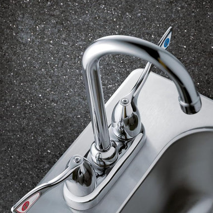 Moen 8938 M-Bition Commercial 2-Handle Bar or Pantry Faucet 1.5 gpm with Wing Handles, Chrome