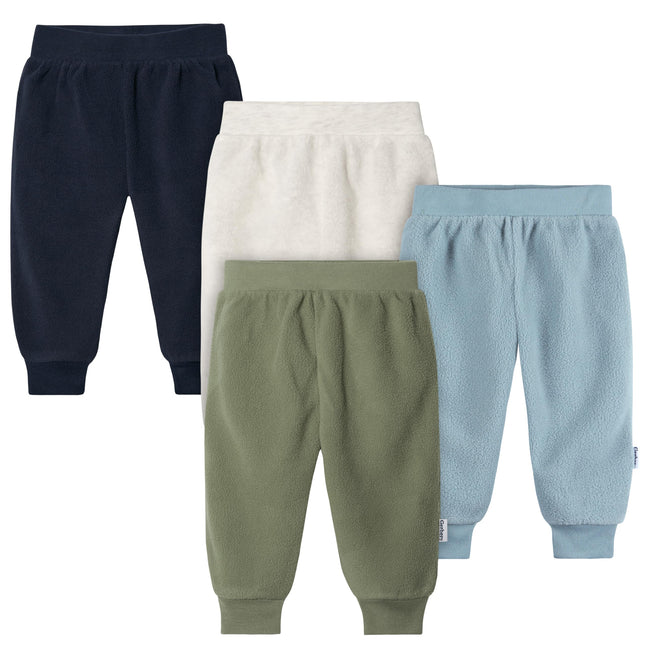 Gerber Baby Boys 4-Pack Microfleece Sweatpants, Li