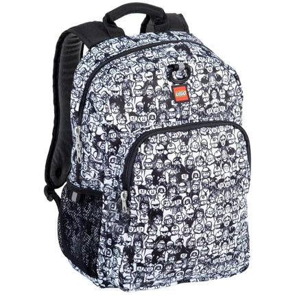 LEGO Iconic Prints Kids Backpack Bookbag for Travel, On-the-Go, Back to School, Boys and Girls, Crowd Color Me, One Size, Classic Style