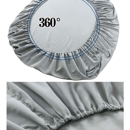 Parure de lit 4 pièces en microfibre élégante et confortable, respirante, douce, qualité hôtelière 1500 fils, bonnet profond et ajustement facile, très grand lit (California King), rouge