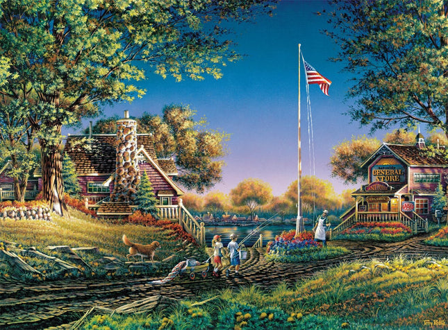 Buffalo Games - Terry Redlin - Good Morning, America! - 1000 Piece Jigsaw Puzzle for Adults Challenging Puzzle Perfect for Game Nights - Finished Size 26.75 x 19.75