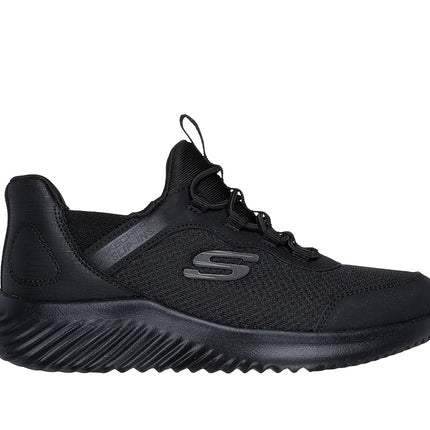 Skechers Boys' Bounder Brisk-Burst Trainer, Black, 12.5 UK Child