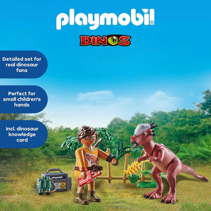 Playmobil | Dinos | Stygimoloch Observation | Dino Playset | Adventure Toy for Kids Aged 4+ | 71822