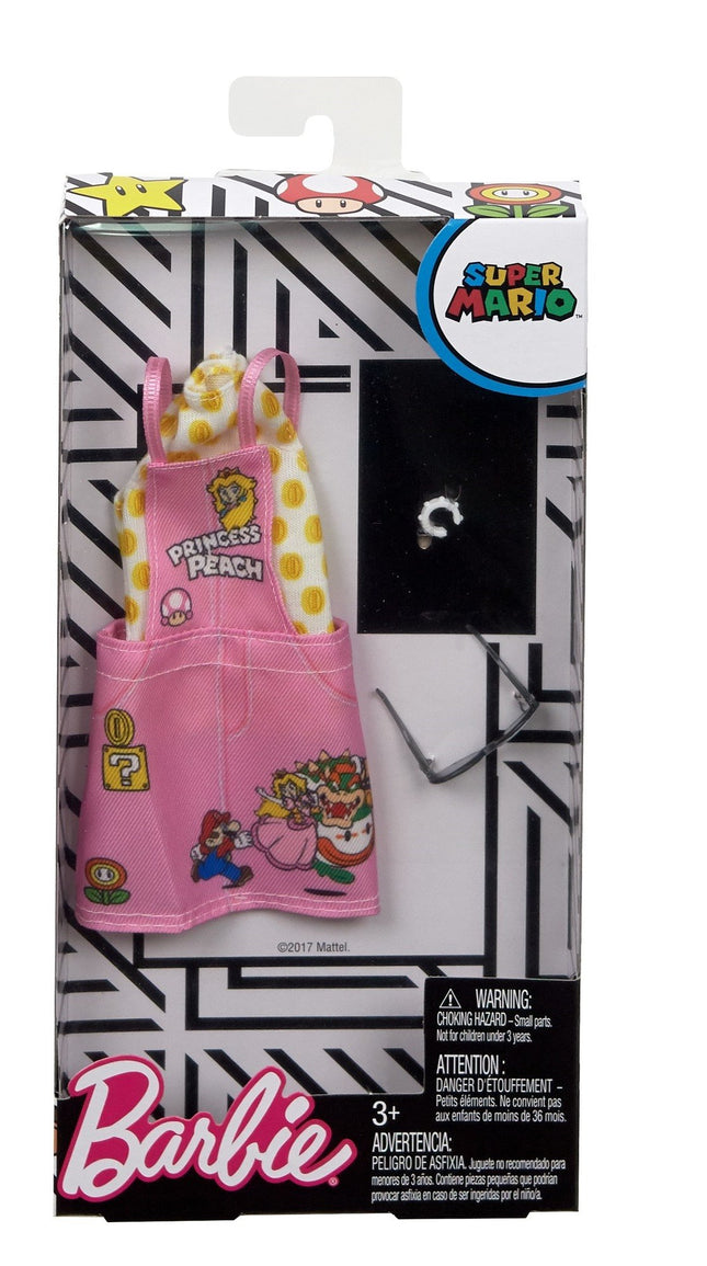 Pack Barbie Super Mario : Chemise Blanche et Pull Rose