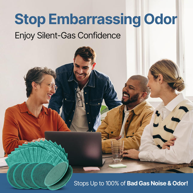 ¡Eliminadores de gases de alta absorción! Almohadillas de carbón para olor y ruido. Solución para flatulencias ruidosas y con mal olor. Eliminador, absorbedor, desodorante, neutralizador, filtro, silenciador de gases y olores, regalo anti-nauseabundo P-5