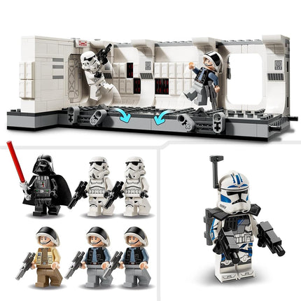 LEGO Star Wars Boarding the Tantive IV - Interactive Building Toy with Door Blast Function, plus 7 Minifigures incl. Darth Vader and ARC Trooper Fives - Gift for 8+ Year Old Boys & Fans 75387
