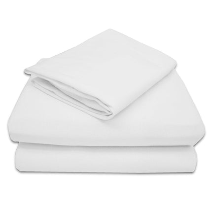 American Baby Company Juego de sábanas de algodón 100% natural de punto de jersey para niños pequeños, blanco, suave y transpirable, para niños y niñas