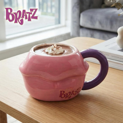 Silver Buffalo Bratz Lips Ceramic 3D Sculpted Mug, 20 Ounces