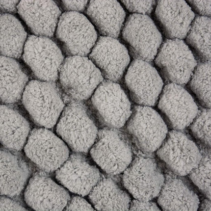 Tapis de bain en chenille ultra douce en microfibre peluche de DII, à placer devant la douche, la coiffeuse, la baignoire, l'évier et les toilettes, 17 x 24 - Gris uni