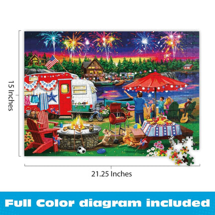 Buffalo Games - Fourth by The Lake - 500 Piece Jigsaw Puzzle