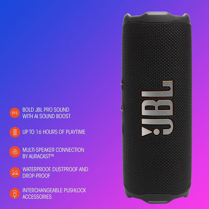 JBL Flip 7, Portable Wireless Bluetooth Speaker, Squad
