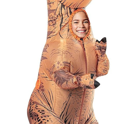 Rubie's Costume Co Disfraz Hinchable de T-Rex Jurassic World para Niño de 5 a 7 Años 610821 Marrón