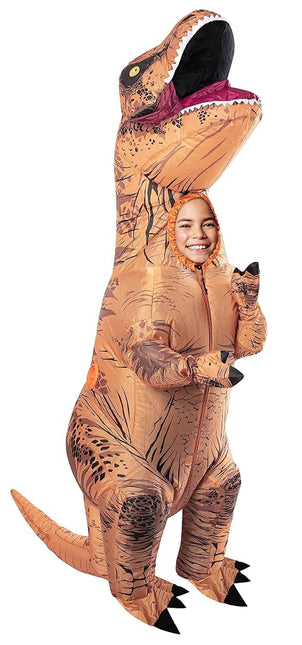 Rubie's Costume Co Jurassic World T-Rex Inflatable Child Costume for 5 to 7 Years old 610821 Brown