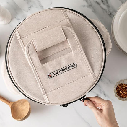 Le Creuset Round Dutch Oven Tote Bag, 15 in., Ecru