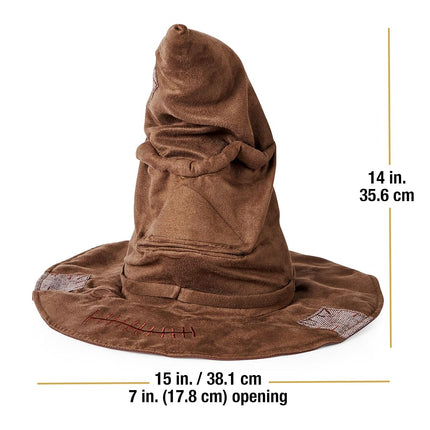Wizarding World, Talking Sorting Hat with 15 Phrases for Harry Potter Pretend Play Kids’ Fancy Dress Role Play Toys for Ages 5 and up, Brown