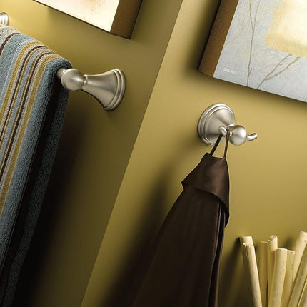 Moen DN8424BN Preston Collection 24-Inch Bathroom Single Towel Bar, Brushed Nickel