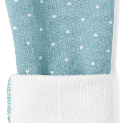 The Children's Place Girls' Assorted Everyday Cozy Lined Leggings, Blue Dot, Large