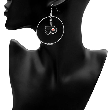 NHL Philadelphia Flyers Hoop Earrings
