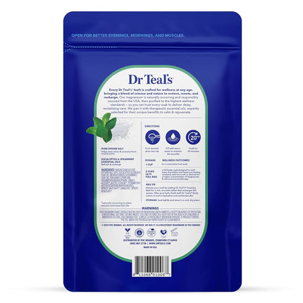 Dr Teal's Epsom Salts Eucalyptus 3Lb 1.36Kg