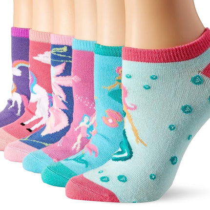 K. Bell Socks Women's 6 Pack Novelty No Show Low C