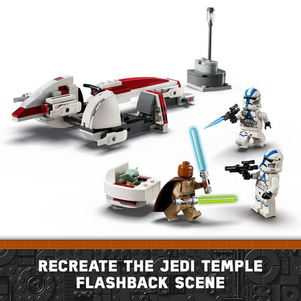 LEGO Star Wars BARC Speeder Escape Set, Buildable The Mandalorian Toy for 8+ Year Old Boys & Girls, Speeder Bike Model Kit Includes 3 Character Minifigures & a Grogu Figure, Kids' Building Toys 75378