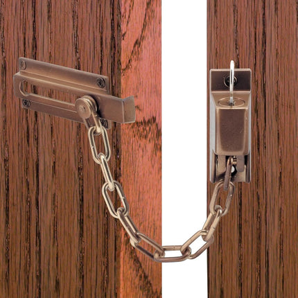 Prime-Line Products U 9914 Keyed Chain Door Guard, Antique Brass Finish by Prime-Line Products