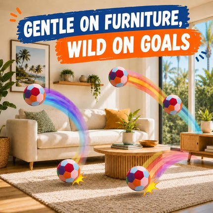 Safe Sport Gear The House Ball - The Original Soft and Safe Indoor Soccer Ball Size 4 Created for Inside Your Home and Yard - Fun Soccer Gift - Perfect Kids Soccer Ball